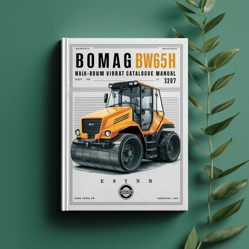 Bomag BW65H Walk-behind double drum vibrat roller Service Parts Catalogue Manual SN101100742197-101100742217 PDF