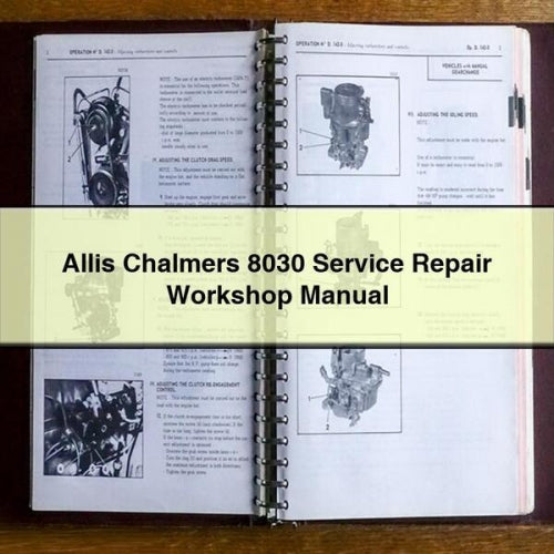 Allis Chalmers 8030 Service Repair Workshop Manual