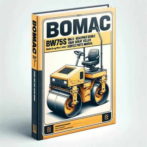 Bomag BW75S Walk-behind double drum vibrat roller Service Parts Catalogue Manual SN101020000111-101020006000 PDF