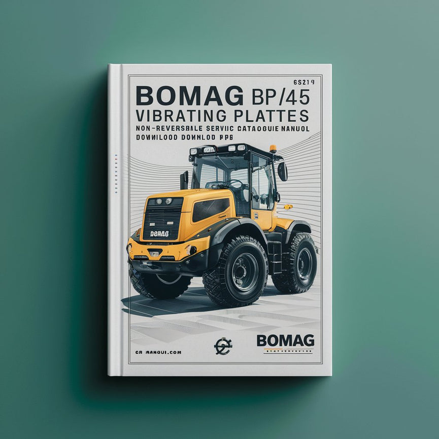 Bomag BP15/45 Vibrating plates non reversible Service Parts Catalogue Manual SN101630001994-101630003118 PDF