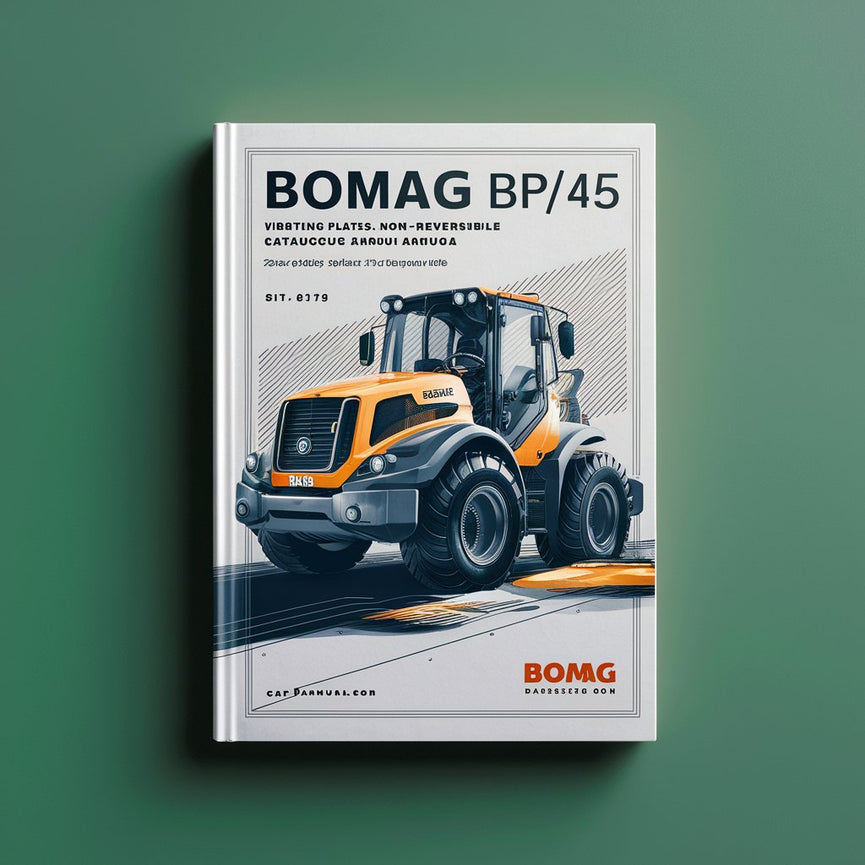 Bomag BP15/45 Vibrating plates non reversible Service Parts Catalogue Manual SN101630100780-101630109195 PDF