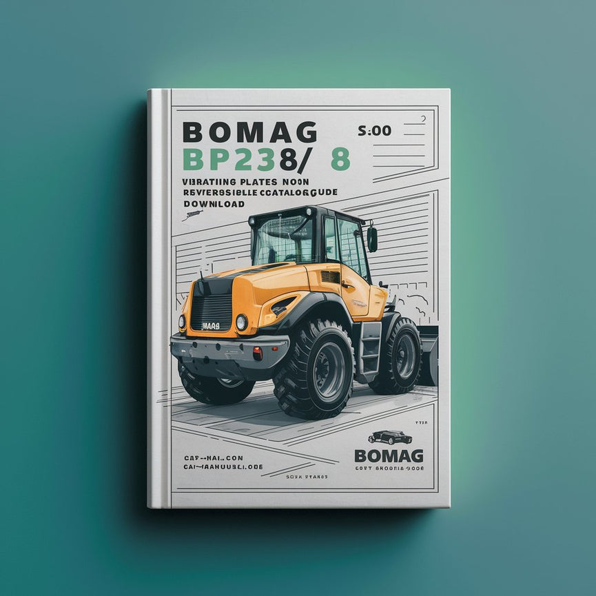 Bomag BP23/48 Vibrating plates non reversible Service Parts Catalogue Manual SN101670100101-101670102000 PDF
