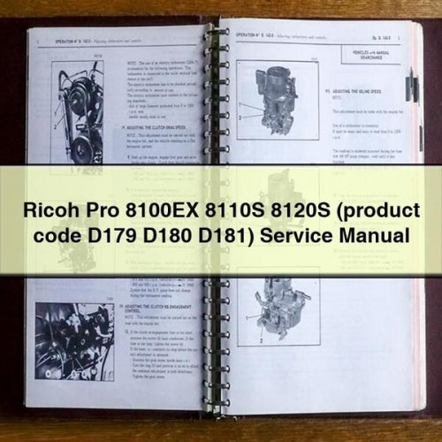 Ricoh Pro 8100EX 8110S 8120S (product code D179 D180 D181) Service Manual