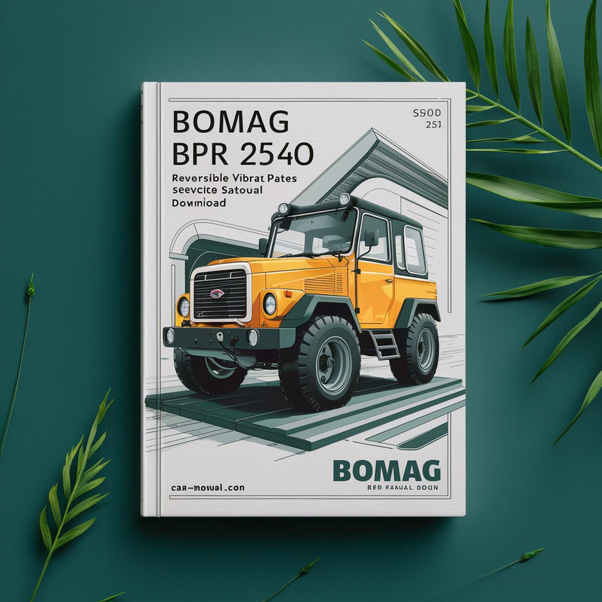Bomag BPR25/40 Reversible VIBRATORY PLATES Service Parts Catalogue Manual SN101730102351-101730102552 PDF