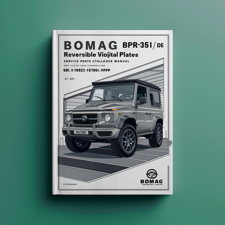 Bomag BPR35/42 D/E Reversible VIBRATORY PLATES Service Parts Catalogue Manual SN101692201162-101692209999 PDF