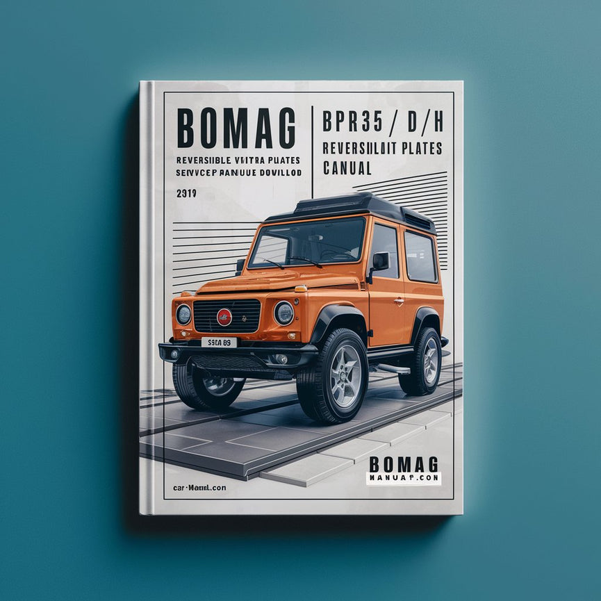 Bomag BPR35/42 D/H Reversible VIBRATORY PLATES Service Parts Catalogue Manual SN101692191001-101692199999 PDF