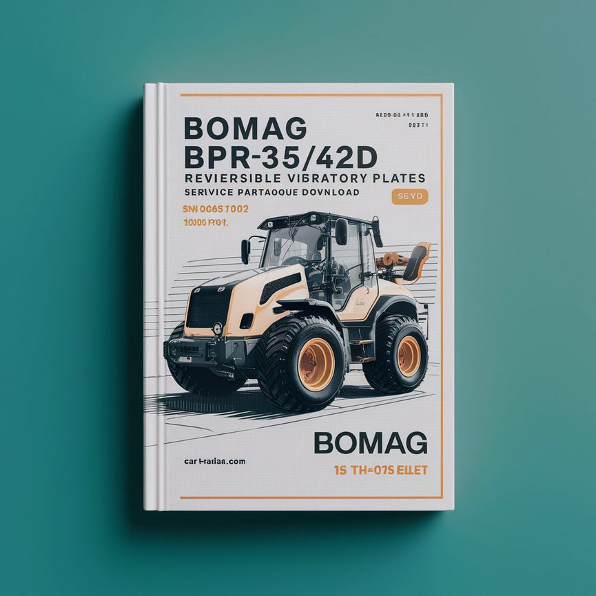Bomag BPR35/42D Reversible VIBRATORY PLATES Service Parts Catalogue Manual SN101690411002-101690411108 PDF