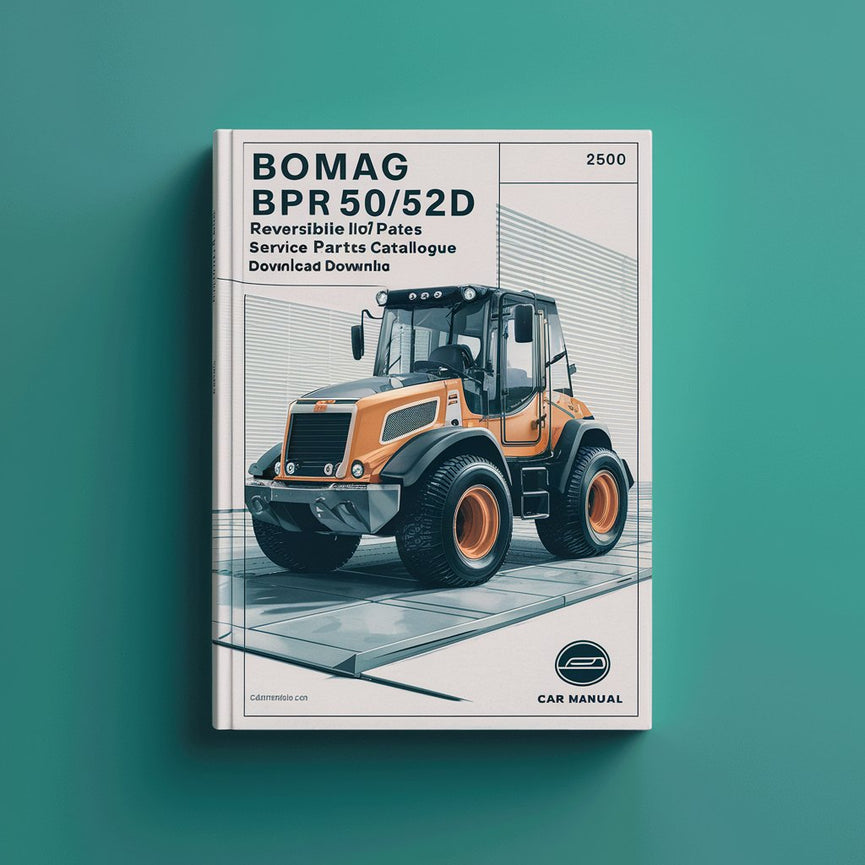 Bomag BPR50/52D Reversible VIBRATORY PLATES Service Parts Catalogue Manual SN101690100101-101690103208 PDF