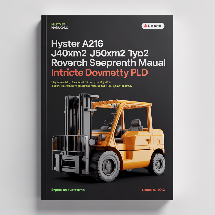 Hyster A216 (J40XM2 J50XM2 J60XM2) Forklift Service Repair Manual