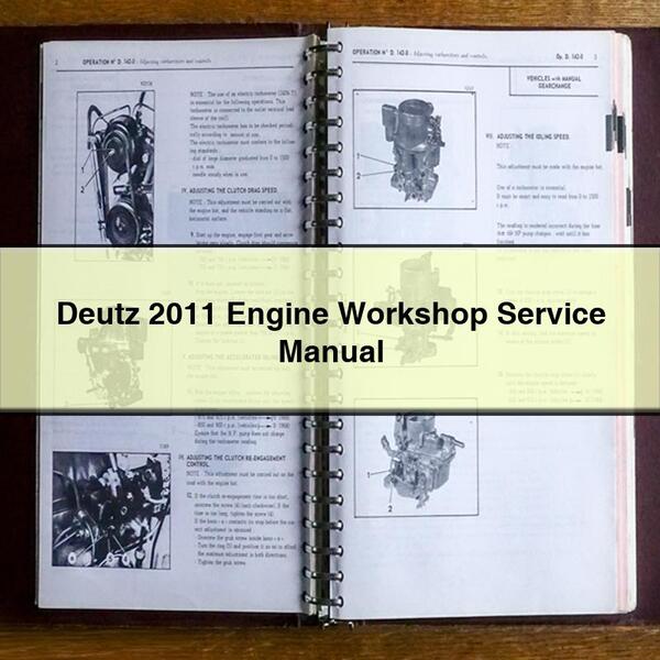 Deutz 2011 Engine Workshop Service Manual