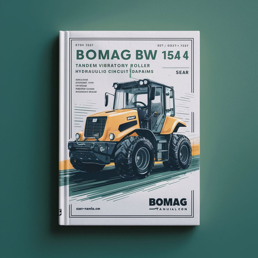 BOMAG BW 154-4 Tandem Vibratory Roller Hydraulic Schematics and Circuit Diagrams Manual