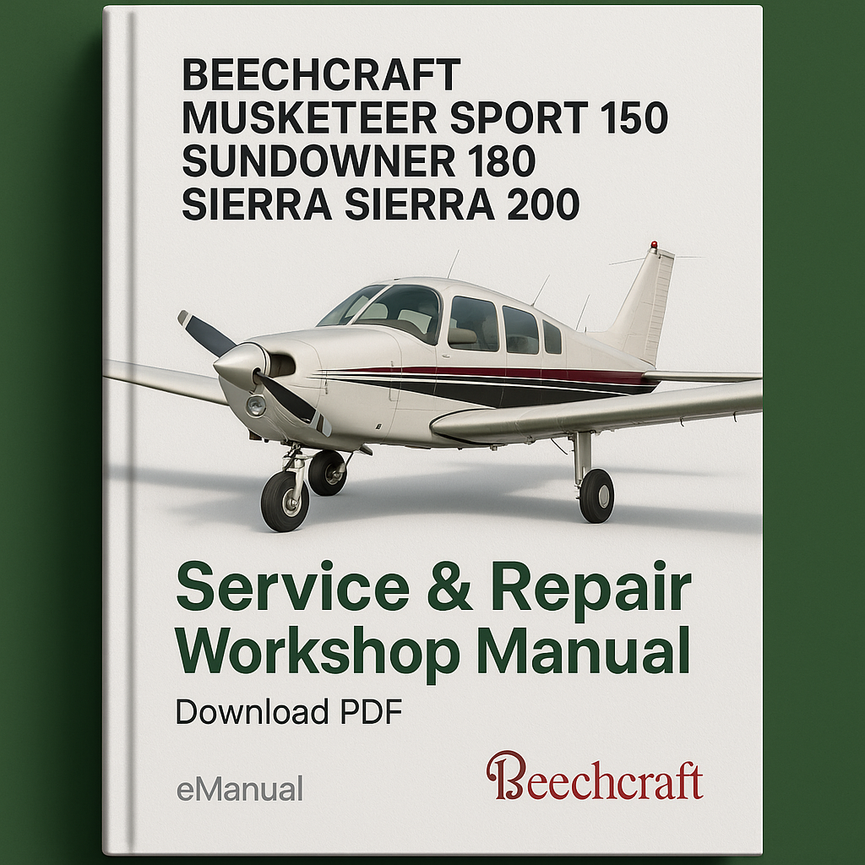 Beechcraft Musketeer Sport 150 Sundowner 180 Sierra Sierra 200 Service Repair Workshop Manual