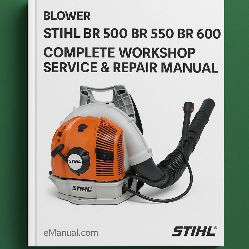 Stihl BR 500 BR 550 BR 600 Blower Complete Workshop Service Repair Manual