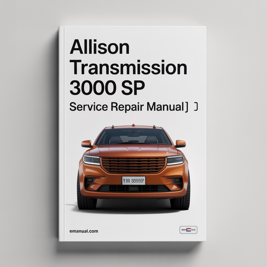 Allison Transmission 3000 SP Wartungshandbuch