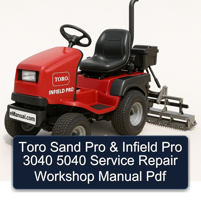 Toro Sand Pro Infield 3040 5040 Service Repair Workshop Manual PDF