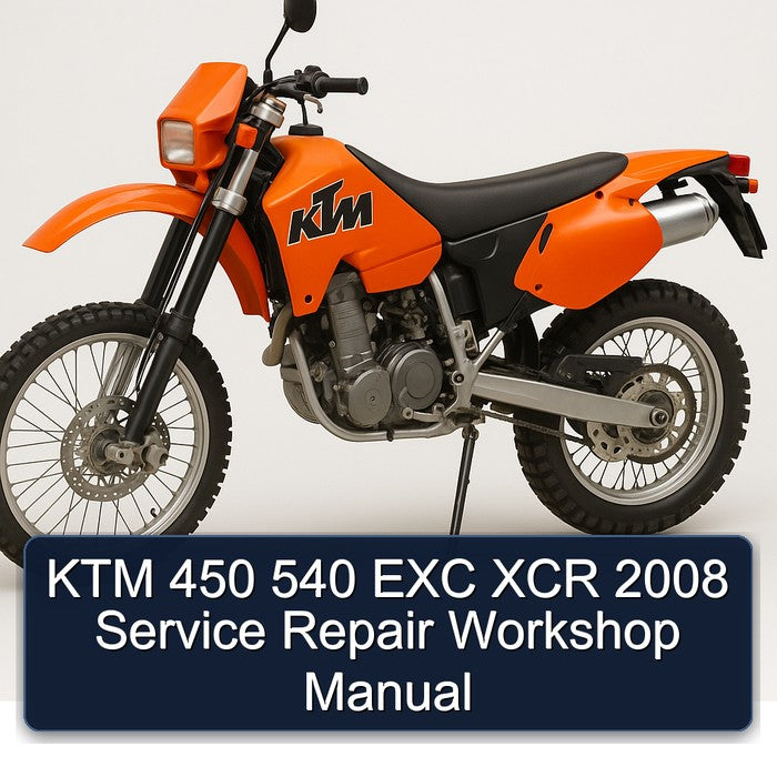 2008 KTM 450 540 EXC XCR Service Repair Workshop Manual PDF