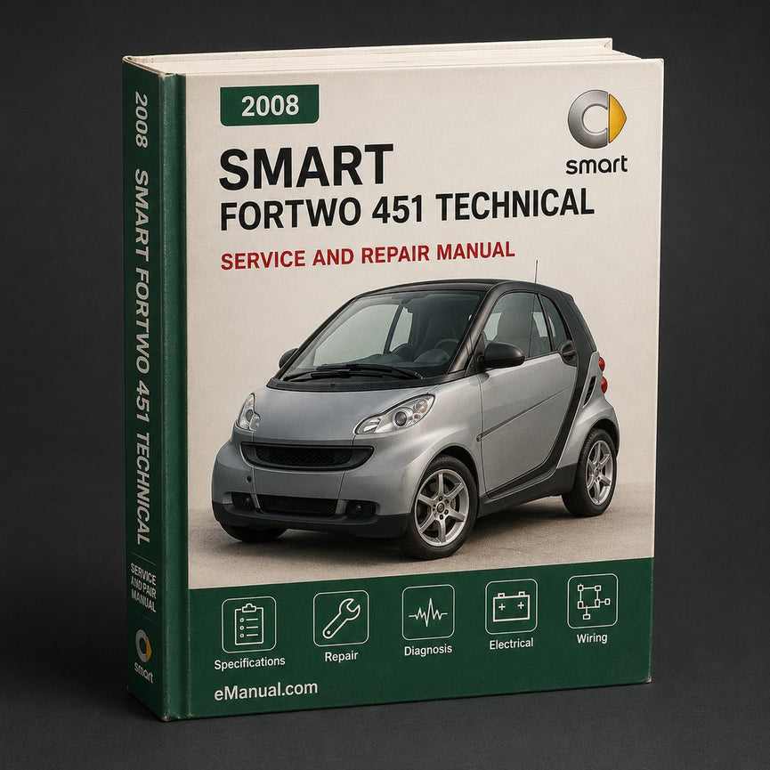 smart fortwo 451 2008 technical Service Repair Manual