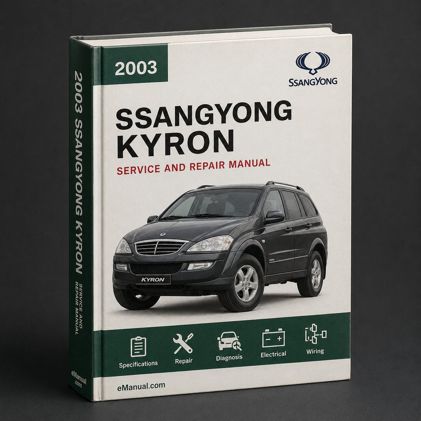 2003-2006 SsangYong Kyron Workshop Repair Service Manual 720MB