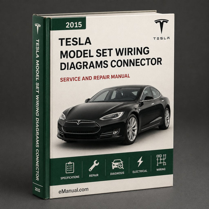 Tesla Model X (4 Manual Set) Workshop Manual Wiring Diagrams Parts Catalog & Connector List Complete Workshop Service Repair Manual 2015 2016