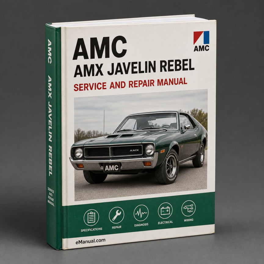 AMC parts & Service Repair Manual amx javelin rebel