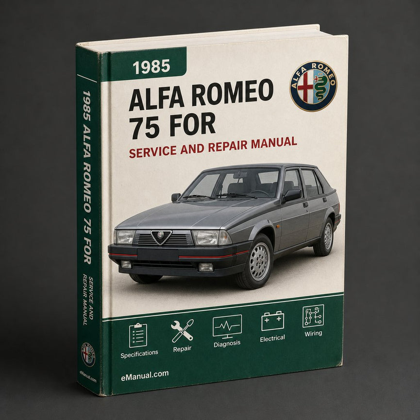 Alfa Romeo 75 1985-1992 Workshop Service Manual for Repair