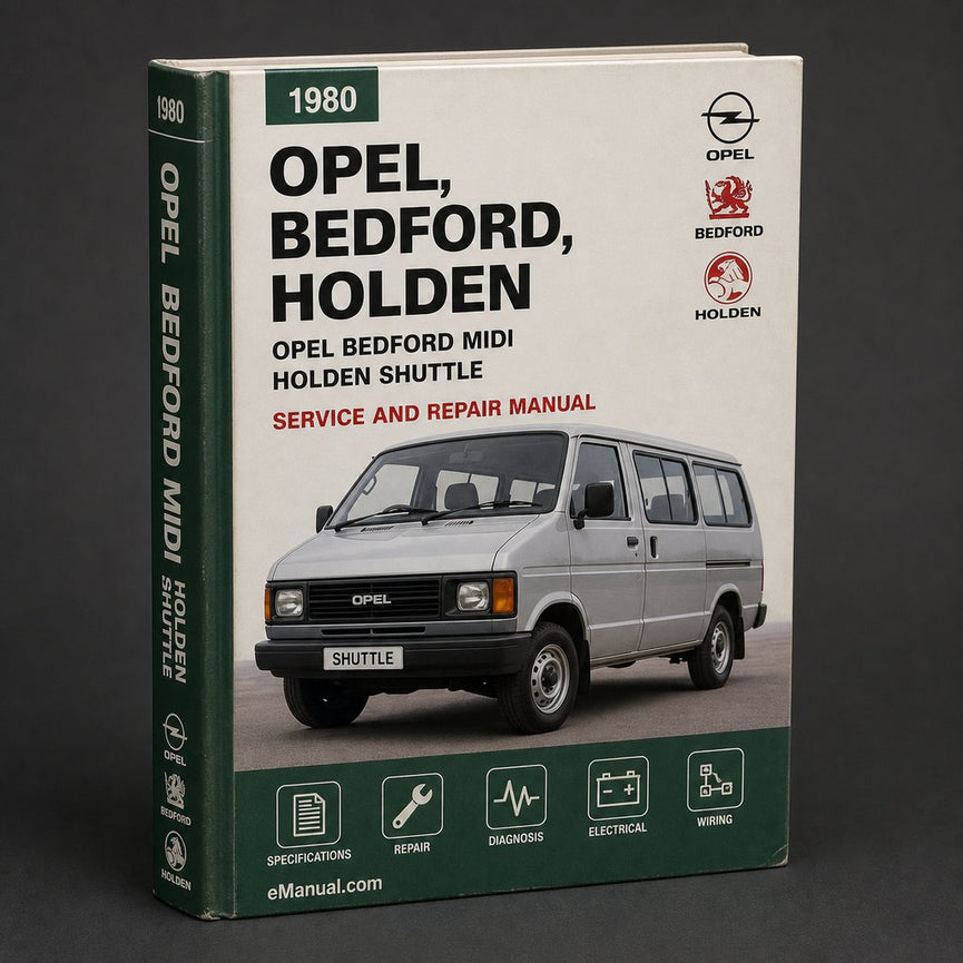 OPEL Bedford MIDI Holden SHUTTLE 1 8L Petrol 2L DIESEL Service Repair Manual PDF 1980-1995 Download