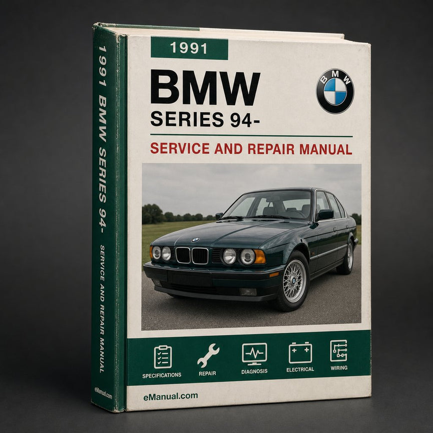 BMW 3 Series 1991 1992 1993 94-1999 Workshop Manual