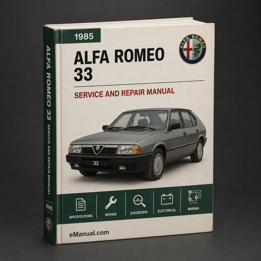 Alfa Romeo 33 1985 Repair Service Manual