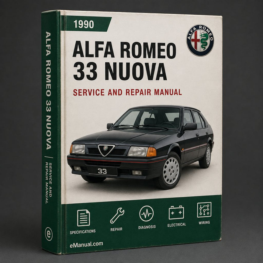 Alfa Romeo 33 Nuova 1990-1995 Workshop Repair Service Manual