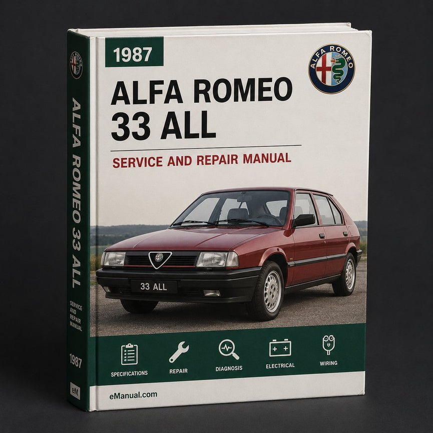 Alfa Romeo 33 1987 All Service Manual Repair