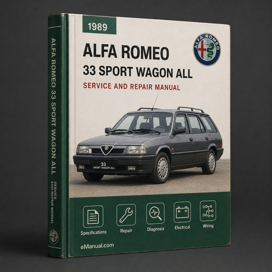 Alfa Romeo 33 Sport Wagon 1989 All Service Manual Repair