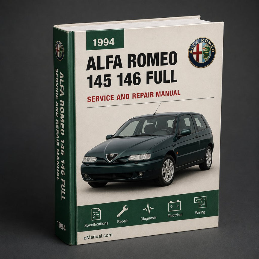 Alfa Romeo 145 146 1994-2001 Full Service Repair Manual