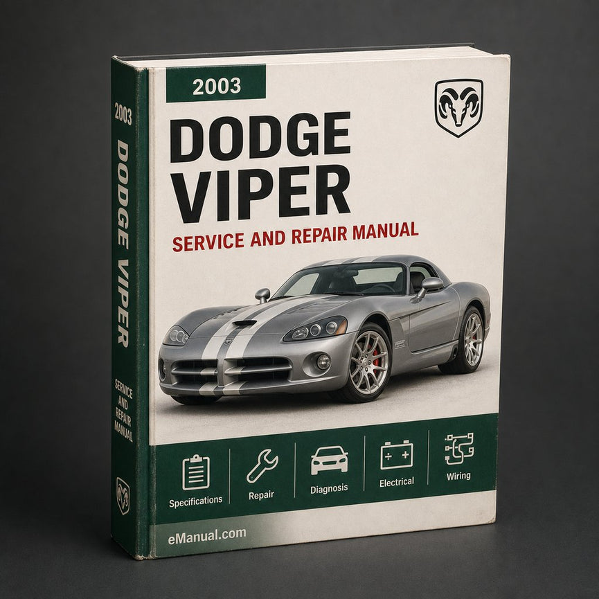 2003 Dodge Viper Factory Service Repair Manual
