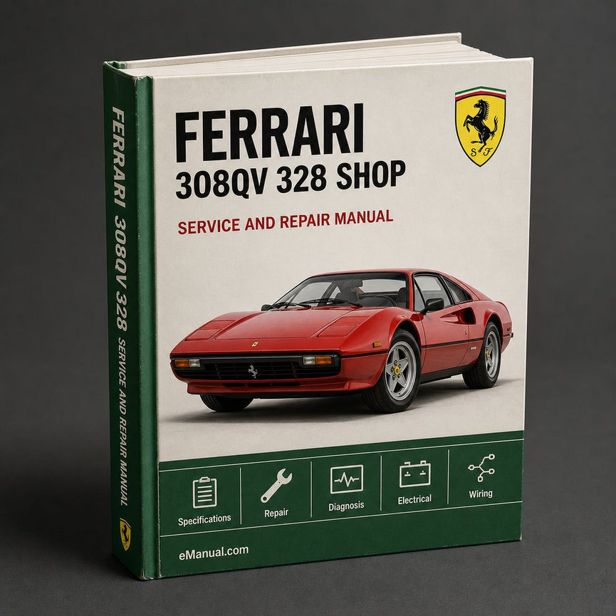 FERRARI 308QV 328 Service Repair Shop Manual