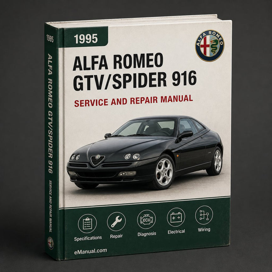 Alfa Romeo GTV/Spider 916 Service & Repair Manual (1995 1996 1997 1998 1999 2000 2001 2002 2003 2004 2005 2006)-PDF