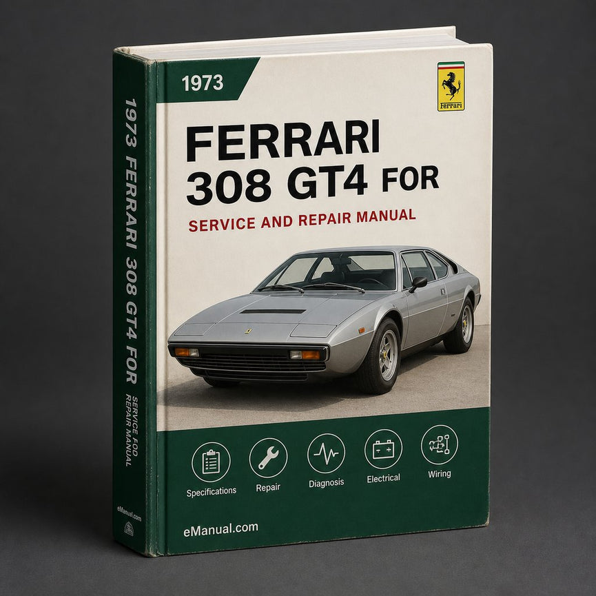 Ferrari 308 GT4 1973-1980 Workshop Service Manual for Repair
