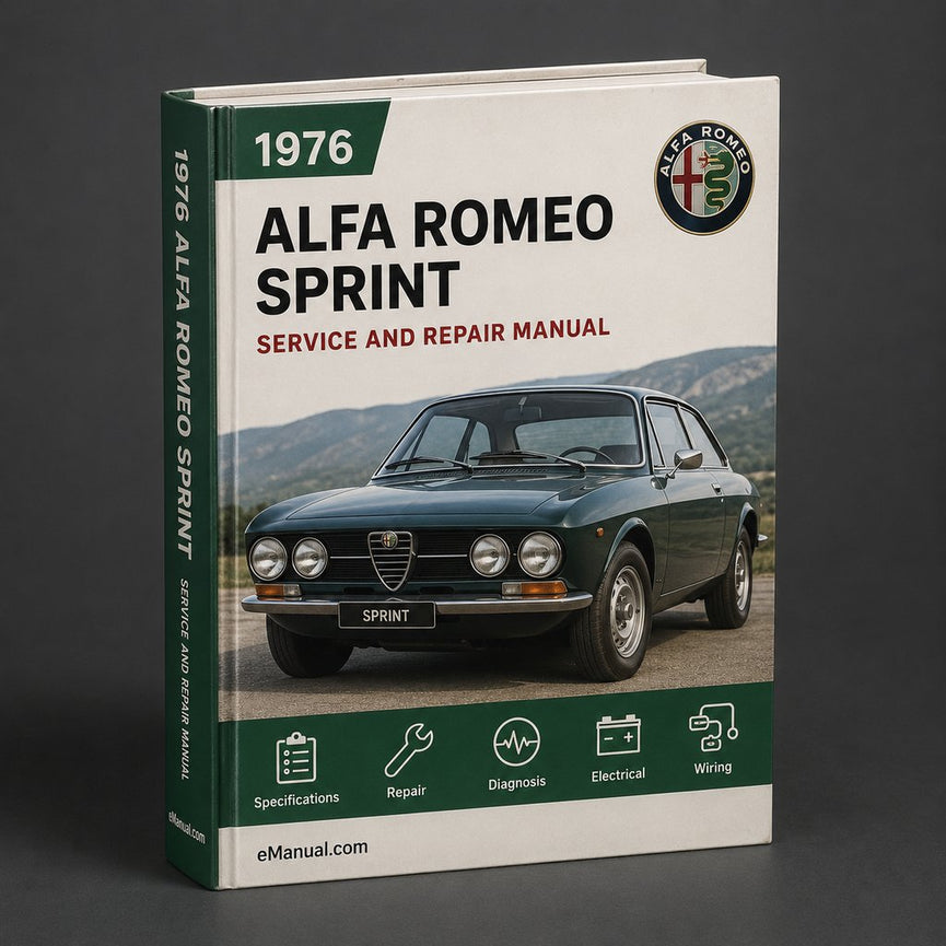 Alfa Romeo Sprint 1976-1989 Workshop Service Repair Manual
