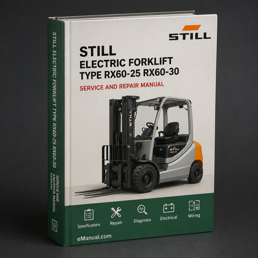 Still Electric Forklift Type RX60-25 RX60-30 RX60-35: 6321 6322 6323 6324 6325 Operating Manual