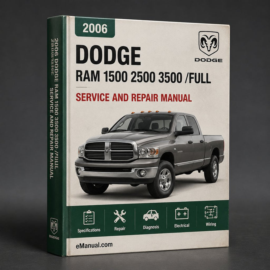 2006 Dodge Ram 1500 2500 3500 Complete OFFICIAL Factory Service/Repair/Full Workshop Manual