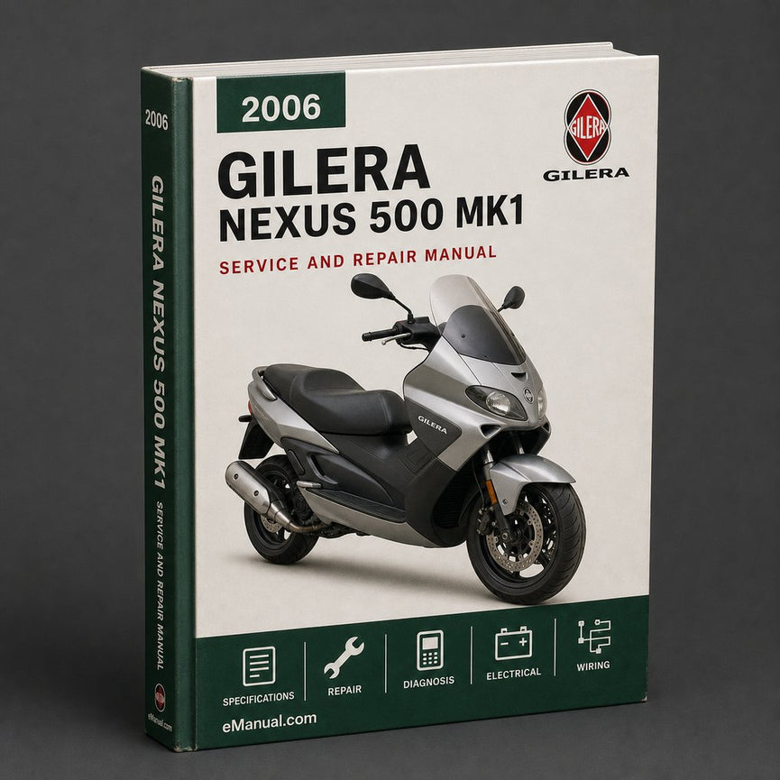 Gilera Nexus 500 Mk1 2006 Factory Service Repair Manual