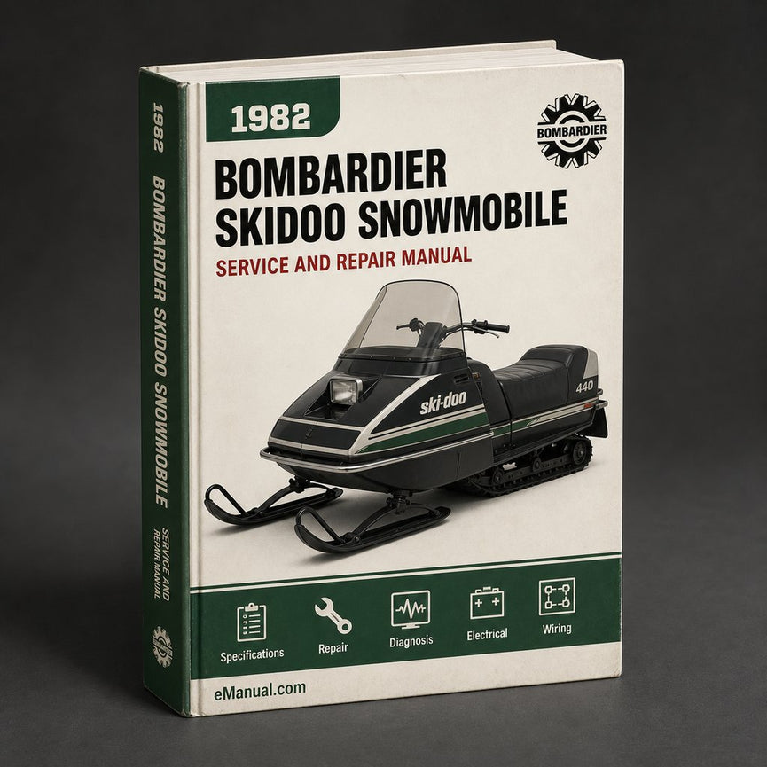 1982 Bombardier Skidoo Snowmobile Repair Manual
