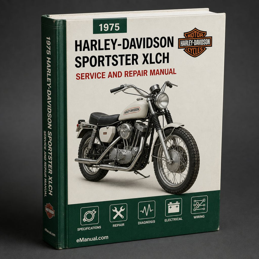 Harley-Davidson Sportster XLCH 1975 Factory Service Repair Manual