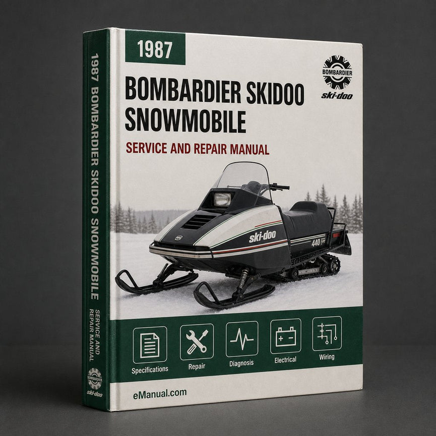 1987 Bombardier Skidoo Snowmobile Repair Manual