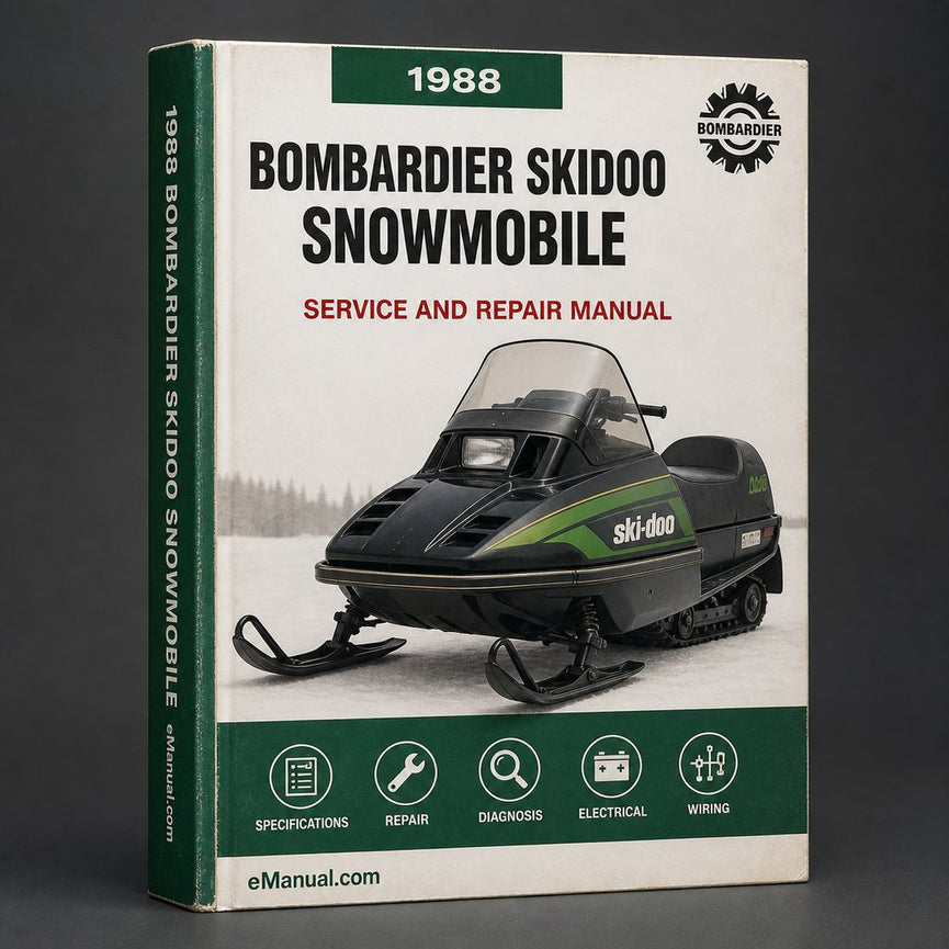 1988 Bombardier Skidoo Snowmobile Repair Manual