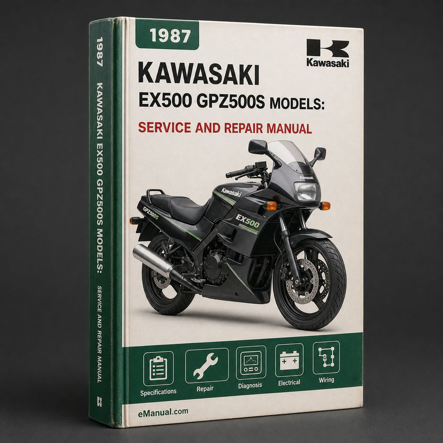 Kawasaki EX500 + GPZ500S Models: 1987-1993 Repair Manual