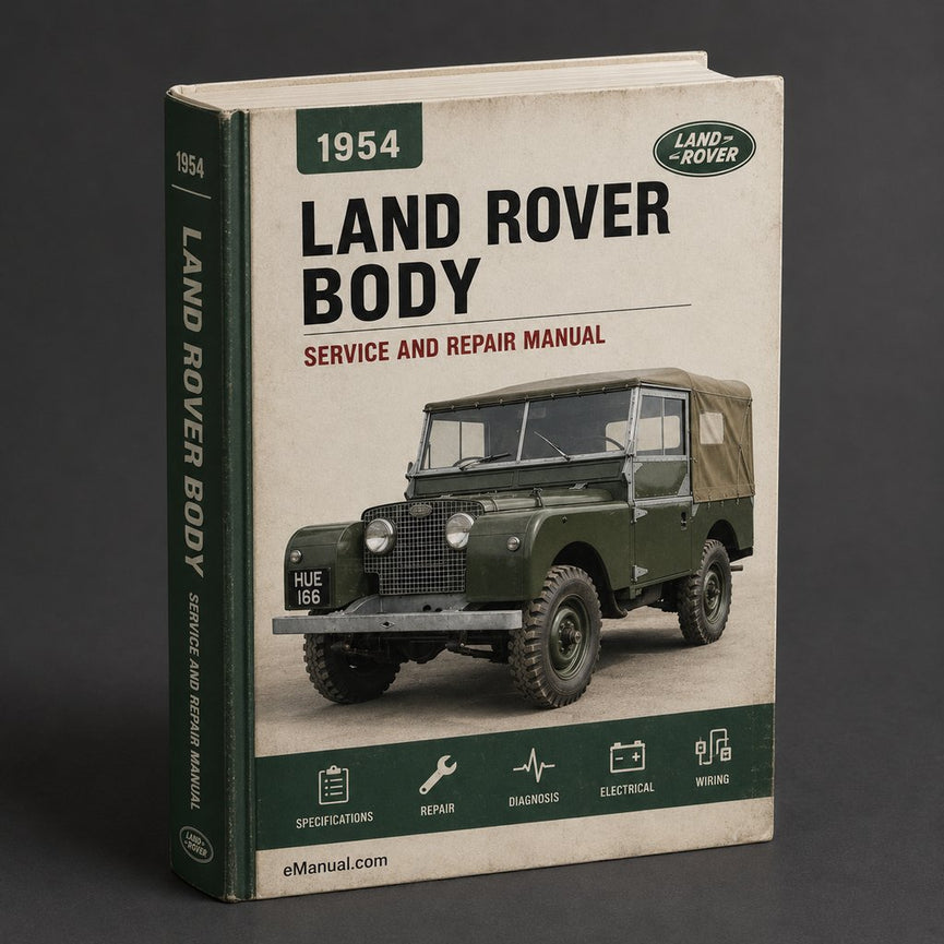 Land Rover 1954 BODY Repair Manual