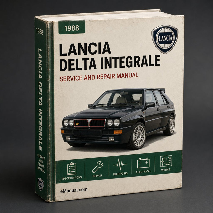 Lancia Delta Integrale 1988 Repair Service Manual