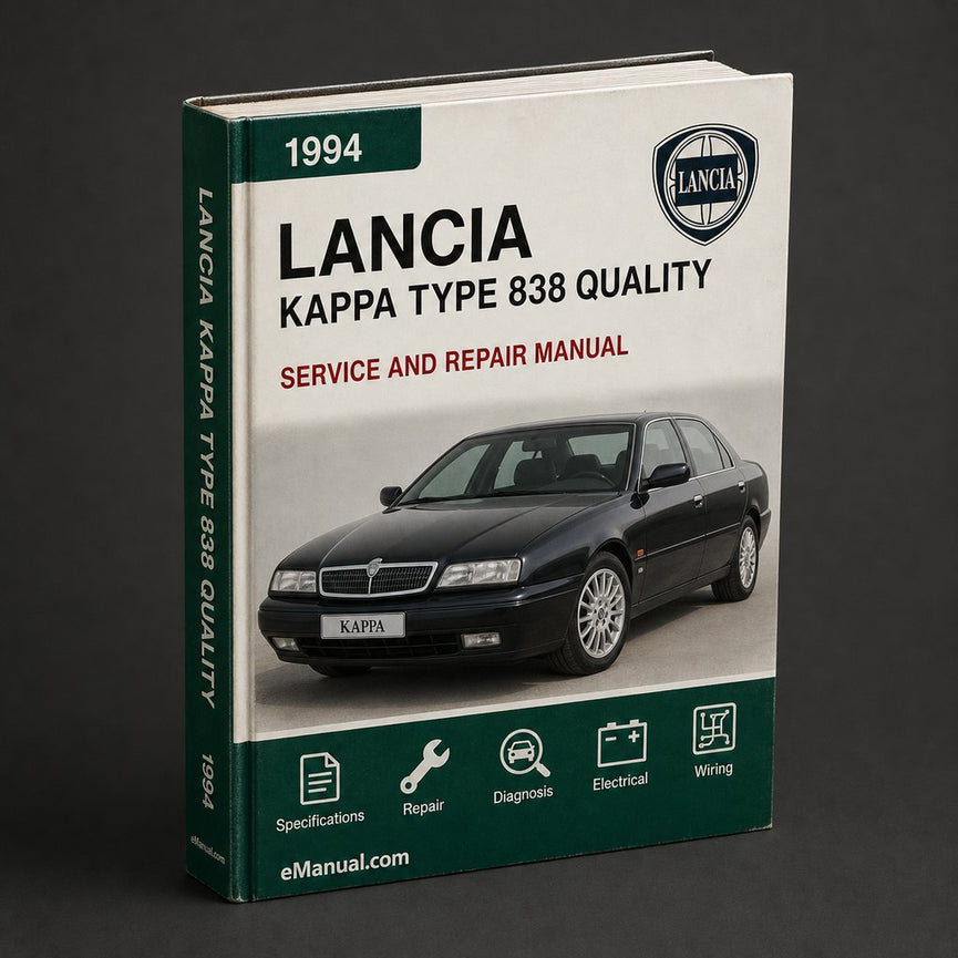 LANCIA 1994-2000 KAPPA (K) (Type 838) Workshop Repair & Service Manual # QUALITY