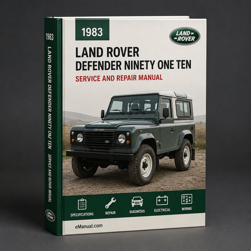 1983-1990 Land Rover Defender Ninety & One Ten Workshop Service Repair Manual