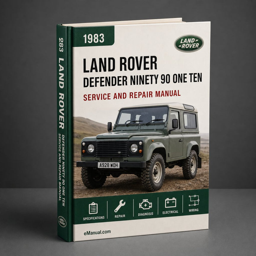 1983-1990 Land Rover Defender Ninety (90) One Ten (110) Workshop Repair Service Manual